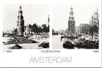 Amsterdam Toen en Nu 1865 - 1986 - 4 ansichtkaarten, Verzamelen, Verzenden, Voor 1920, Ongelopen, Noord-Holland