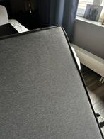 Grijze boxspring leenbakker, Ophalen of Verzenden, Zo goed als nieuw, Twijfelaar, 120 cm