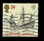 postzegel 1619 Groot-Brittannië Christopher Columbus, Postzegels en Munten, Ophalen of Verzenden, Gestempeld