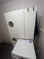 Wasmachine kast met 2 wasmanden, Ophalen of Verzenden, Zo goed als nieuw, Wit, Handdoek