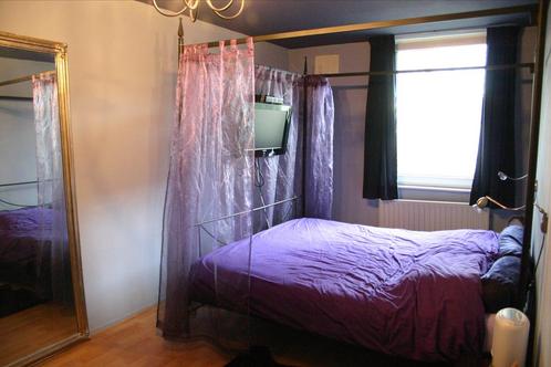 Zwart Metalen Hemelbed 180x200 Auping Bodems, Huis en Inrichting, Slaapkamer | Bedden, Gebruikt, Tweepersoons, 180 cm, 200 cm