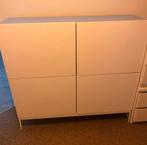 Hoogglans witte kast in zeer goede staat, Ophalen, 100 tot 150 cm, Zo goed als nieuw, 25 tot 50 cm