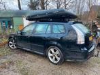 Saab 9-3 1.8 T Sport Estate 2005 Zwart, Auto's, Saab, 1998 cc, 74 €/maand, 4 cilinders, 150 pk