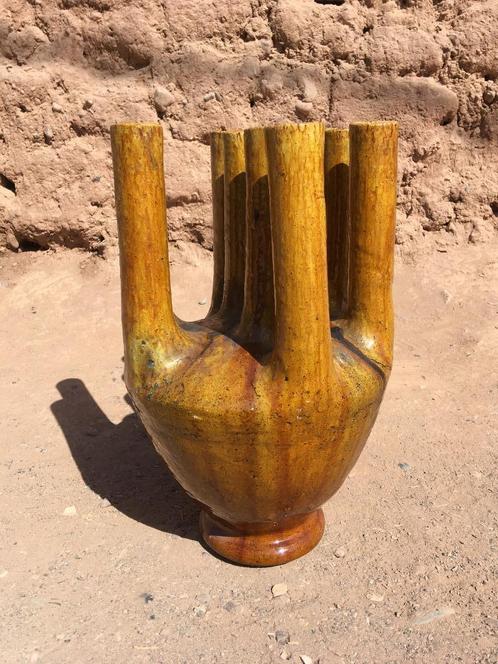 TAMEGROUTE GEGLAZUURD TERRACOTTA AARDEWERK, Antiek en Kunst, Antiek | Keramiek en Aardewerk, Verzenden
