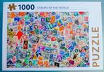 Puzzel Rebo Postzegels van de wereld 1000 stukjes, Ophalen, 500 t/m 1500 stukjes, Zo goed als nieuw, Legpuzzel