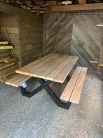 Douglas Picknickbank met stalen frame, Ophalen of Verzenden, Nieuw, Hout