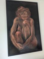 Groot schilderij vrouwelijk naakt, Antiek en Kunst, Ophalen of Verzenden