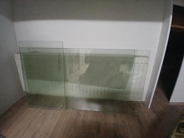 Gelaagd glas, grote ruiten 6 en 8 mm, Dieren en Toebehoren, Reptielen en Amfibieën | Toebehoren, Gebruikt, Overige typen, Ophalen