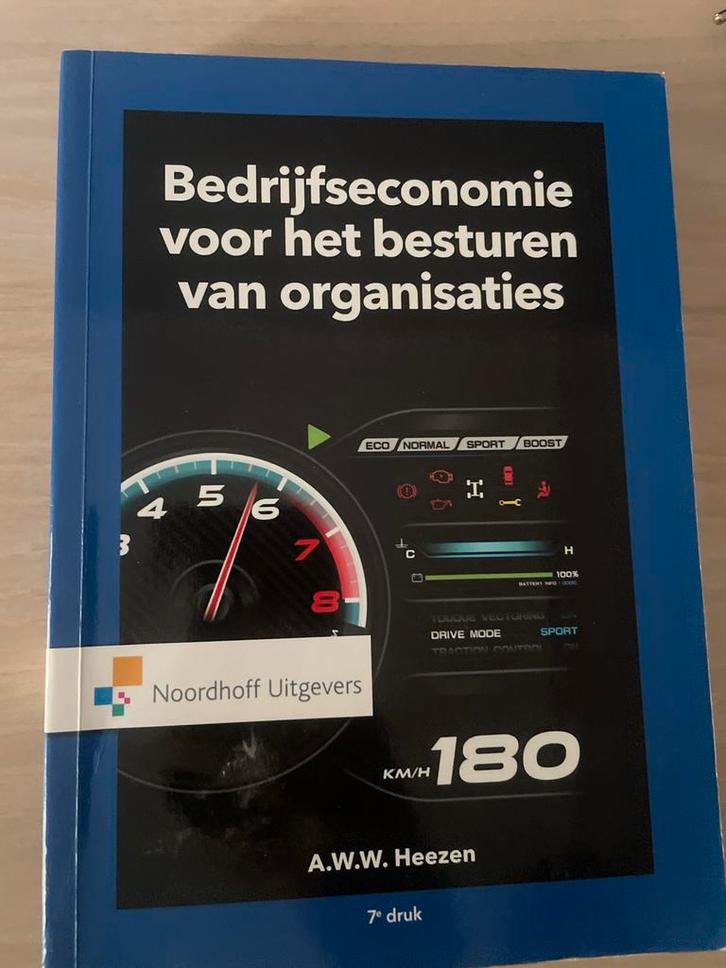 Bedrijfseconomie voor Organisaties - A.W.W. Heezen, Boeken, Economie, Management en Marketing, Zo goed als nieuw, Economie en Marketing