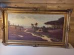 Olieverf schilderij met lijst (beschadigd), Antiek en Kunst, Kunst | Schilderijen | Klassiek, Ophalen