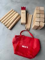Bex Kubb Spel - Hout & Rood, Ophalen of Verzenden, Gebruikt