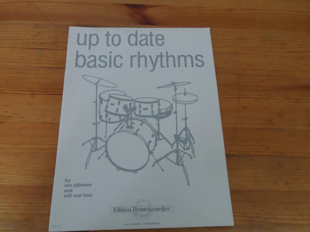 Up to date basic rhythms - Ton Dijkman / Will van Toor, Muziek en Instrumenten, Drums of Percussie, Ophalen of Verzenden, Zo goed als nieuw
