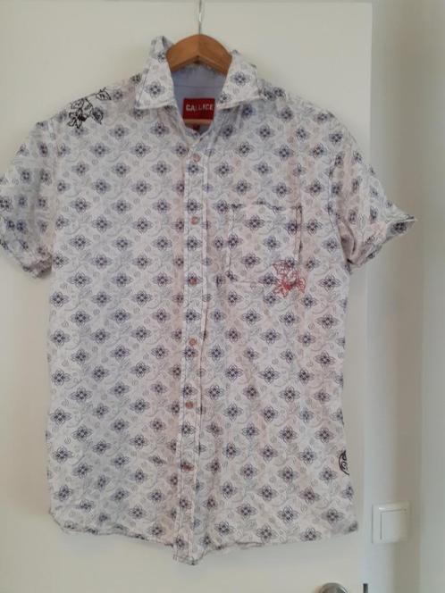 Gallice overhemd met korte mouwen (XL), Kleding | Heren, Overhemden, Zo goed als nieuw, Halswijdte 43/44 (XL), Wit, Ophalen of Verzenden