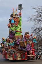 Carnavalswagen polyester, Hobby en Vrije tijd, Feestartikelen, Carnaval, Overige typen, Ophalen of Verzenden, Zo goed als nieuw
