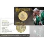 1 Euro Vaticaan 2024 - BU Coincard Nr. 3, Verzenden, Vaticaanstad, 1 euro, Losse munt