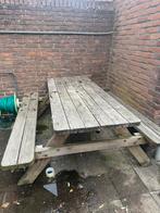 Picknicktafel gebruikt, Tuin en Terras, Picknicktafels, Ophalen, Gebruikt, Rechthoekig, Hout