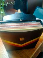2 Platenkoffers met 46 LP's, Ophalen of Verzenden, Gebruikt