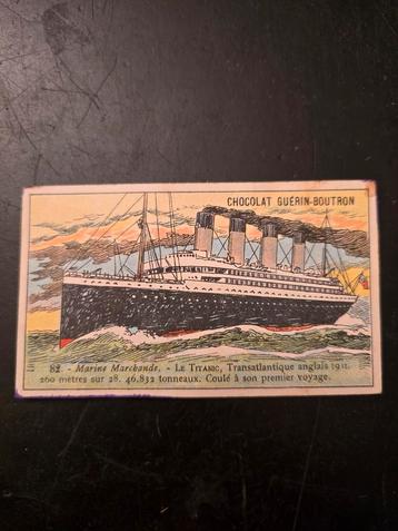 Titanic, eerste reis:-(, reclame Guérin-Boutron Chocola beschikbaar voor biedingen