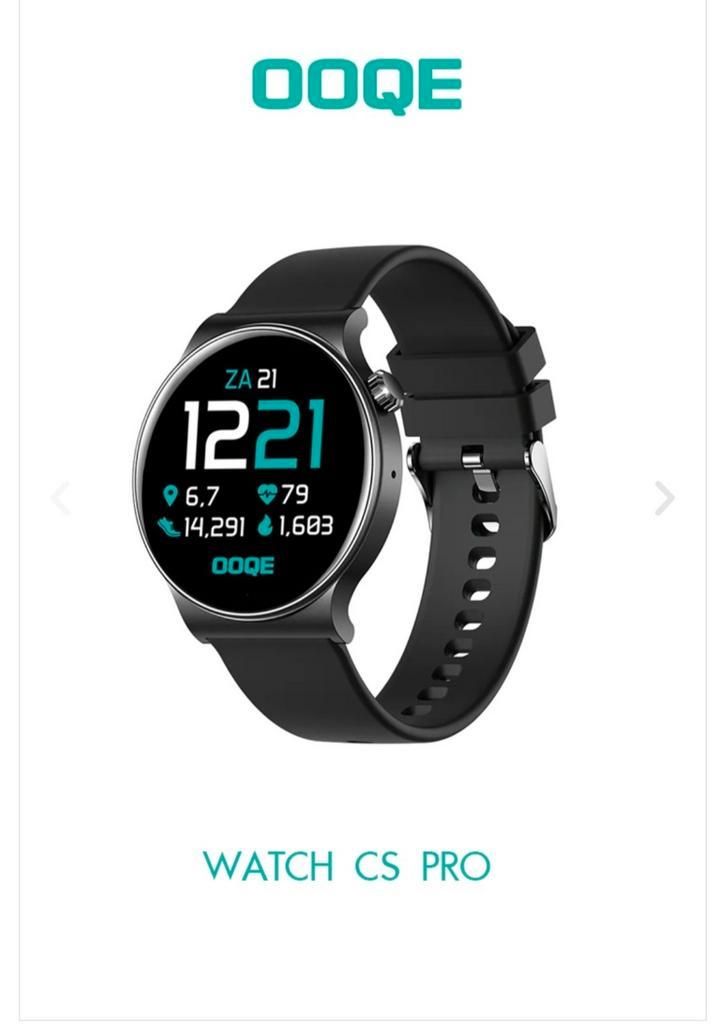SMART WATCH OOQE CS PRO, Sieraden, Tassen en Uiterlijk, Smartwatches, Nieuw, Android, Zwart, Hartslag, Ophalen of Verzenden