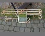 Vintage Smeedijzeren Kapstok met Spiegel, Huis en Inrichting, Woonaccessoires | Kapstokken, Gebruikt, Minder dan 100 cm, Metaal