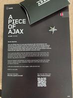Ajax – Ster – A piece of Ajax met certificaat en ingelijst., Maat XL, Ophalen of Verzenden, Nieuw, Overige typen
