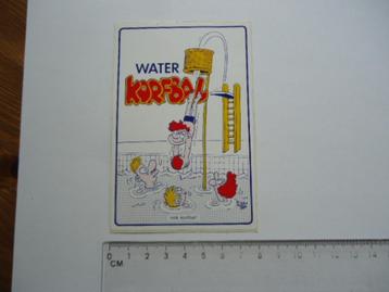 sticker oud Water KORFBAL strip vintage gorter retro sport beschikbaar voor biedingen
