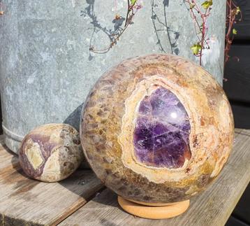 XXL Amethist Auraliet set 14,5 cm bol uit Lemur 4 kilo! beschikbaar voor biedingen