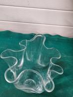 waaier vaas van glas golvend, Ophalen of Verzenden, 'T Olde Gre-j, Info@toldegrej.nl, Endepoelstraat 20f Didam