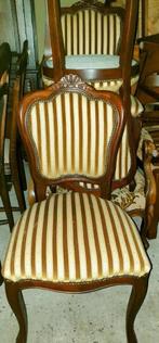 4 klassiek noten Chippendale barok lodewijk eetkamer stoelen, Ophalen