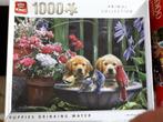 Puzzel met hondjes en vogeltjes. 1000 stukjes, Verzenden, Zo goed als nieuw