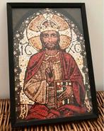 Onze Lieve Heer , mooie ingelijste prent , afmeting op foto, Ophalen of Verzenden