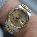 Rolex Datejust 36mm – Ref. 16233 – Champagne diamond dial, Ophalen, Staal, Rolex, Polshorloge
