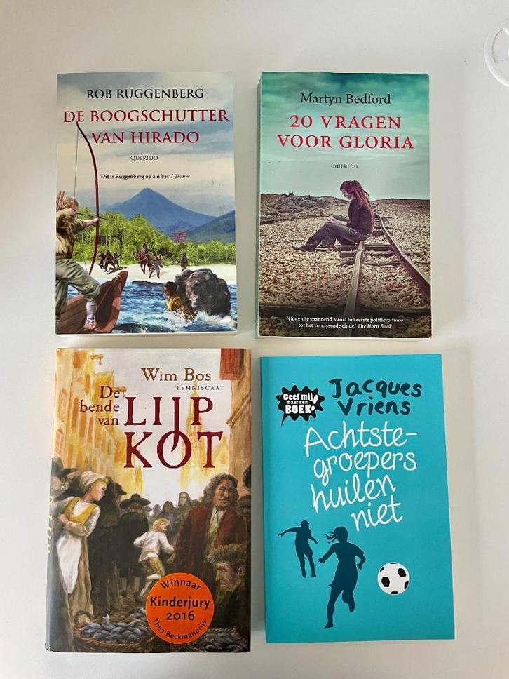 4 tiener BOEKEN oa 20 vragen voor Gloria, Lijp Kot enz, Boeken, Kinderboeken | Jeugd | 13 jaar en ouder, Gelezen, Ophalen of Verzenden