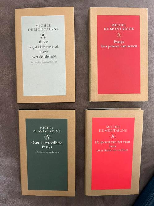 Montaigne - 4 deeltjes uit de Essays, Athenaeum, 1993-1998, Boeken, Literatuur, Zo goed als nieuw, Nederland, Ophalen of Verzenden