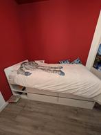 Ikea Slakt bed - Zo goed als nieuw!, Huis en Inrichting, Slaapkamer | Bedden, Ophalen, 90 cm, Eenpersoons, Wit