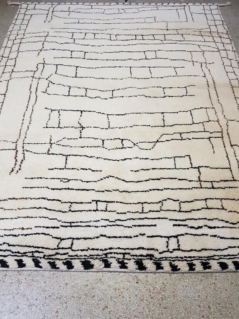 Marokkaanse Beni Ouarain (Berber) handgeknoopt vloerkleed, Huis en Inrichting, Stoffering | Tapijten en Kleden, Nieuw, 200 cm of meer
