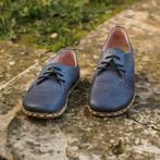 100% leren barefoot oxford sneakers blauw, Hilversum, The Minimalist Barefoot, Blauw, Nieuw