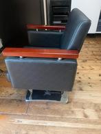 Kappersstoel met Pomp en Voetensteun, Huis en Inrichting, Stoelen, Ophalen, Gebruikt, Zwart, Eén