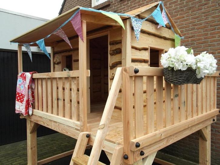 BOOMHUT KASTEEL speeltoren speelhuis klimtoren speeltoestel, Kinderen en Baby's, Speelgoed | Buiten | Speeltoestellen, Nieuw, Brandweerpaal