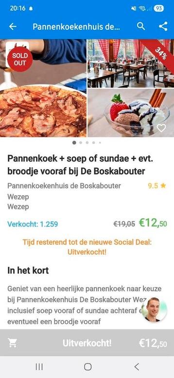 Pannenkoekenhuis de boskabouter beschikbaar voor biedingen