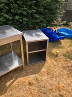 Rvs onderkast met legbord, Huis en Inrichting, Keuken | Keukenelementen, Ophalen, Zo goed als nieuw