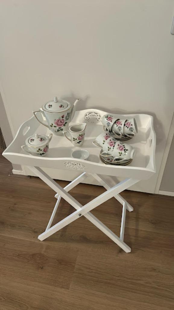 Lieflijk antiek servies, incl. butlertray, Antiek en Kunst, Antiek | Servies compleet, Ophalen