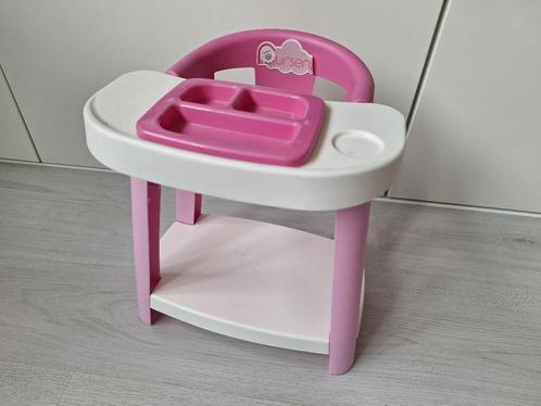 Roze poppen kinderstoeltje, Kinderen en Baby's, Speelgoed | Poppen, Gebruikt, Babypop, Ophalen of Verzenden