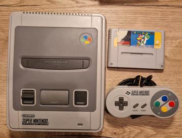 Super Nintendo starterset met super mario world  beschikbaar voor biedingen