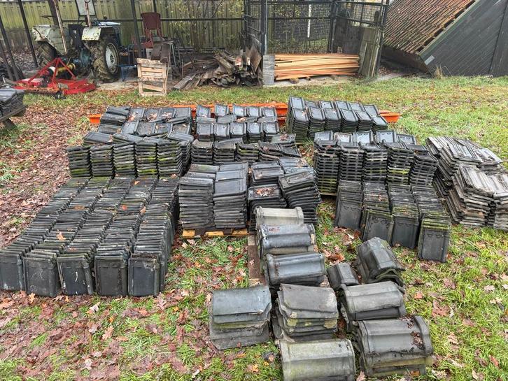 Tuile du Nord dakpannen - diverse partijen, Doe-het-zelf en Verbouw, Dakpannen en Dakbedekking, Gebruikt, Dakpannen, Steen of Klei