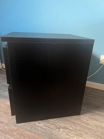 Ikea Malm nachtkastje - donkerbruin/zwart - afbeelding 6