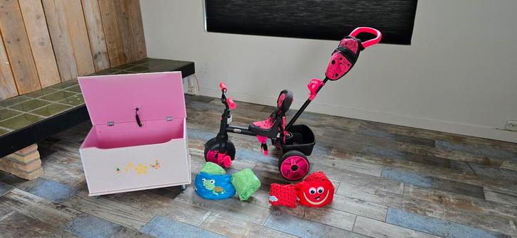 Gratis loopfiets, speelgoedkist en meer, Kinderen en Baby's, Kinderspulletjes, Gebruikt, Ophalen of Verzenden