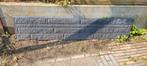 Betonplaat dubbelzijdig rotsmotief antraciet 184x36x3,5, Ophalen, Nieuw