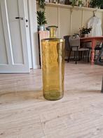 Decoratieve vaas, Huis en Inrichting, Woonaccessoires | Vazen, Ophalen, Geel, Minder dan 50 cm, Glas