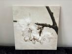Schilderij bloemen beige, Huis en Inrichting, Woonaccessoires | Schilderijen, Tekeningen en Foto's, Ophalen, Zo goed als nieuw